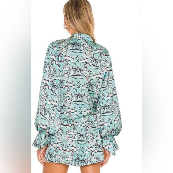 Alexis Tallara Top in Aqua Tulip Floral Women’s size xsmall - Picture 7 of 8